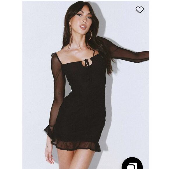 Princess Polly Dresses & Skirts - Princess Polly Farah Mini Dress Black SZ 2 Party
